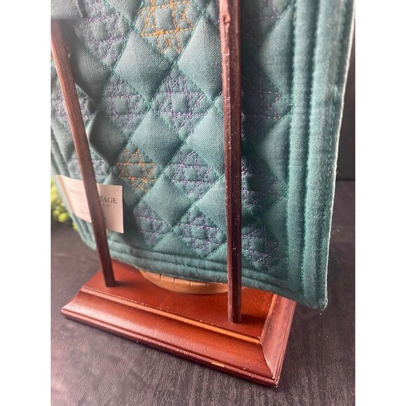 The Amish Heritage CAROLINE Girl with Baby Cradle and Amish Quilt Figurine - Picture 7 of 7